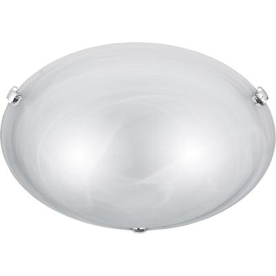 Stijlvolle LED Plafondlamp E27 - Rond Mat Nikkel Aluminium