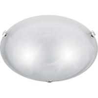 Stijlvolle LED Plafondlamp E27 - Rond Mat Nikkel Aluminium - thumbnail