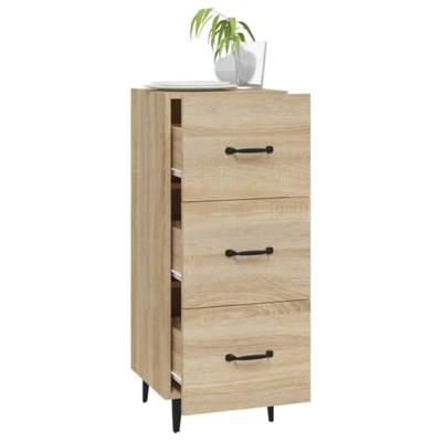 Dressoir 34,5x34x90 cm bewerkt hout sonoma eiken