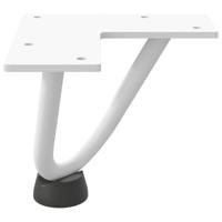 Haarnadelpoten voor Salontafel 4 st 10 cm massief staal wit - thumbnail