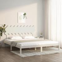 Bedframe massief hout wit 180x200 cm - thumbnail