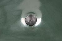 Voerbak kunststof halfrond, 25L. - thumbnail