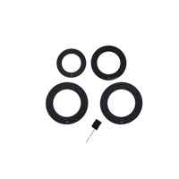 Tama Soft Sound Ring Set 10-12-14-16 inch dempringenset incl. Soft Sound Beater - thumbnail