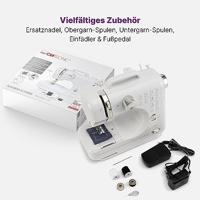 Clatronic Handnaaimachine NM 3795 Wit, Zilver - thumbnail