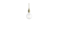 Muuto E27 Socket Hanglamp LED Beige-Green - thumbnail
