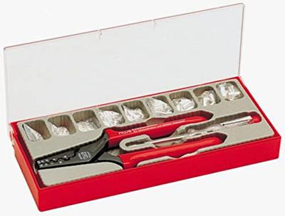 NWS 143B Perstangset 502-delig Adereindhulzen 0.5 tot 16 mm² Incl. assortiment adereindhulzen NWS 143B Perstangset 502-delig Adereindhulzen 0.5 tot 16 mm² Incl. assortiment adereindhulzen