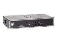 Level One GEU-0521 Gigabit Ethernet Switch met 4x GE en 1x GE SFP-poort - thumbnail