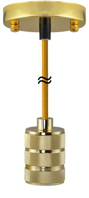 Nostalgic lamp goud fitting Hanglamp E27 Segula 50474