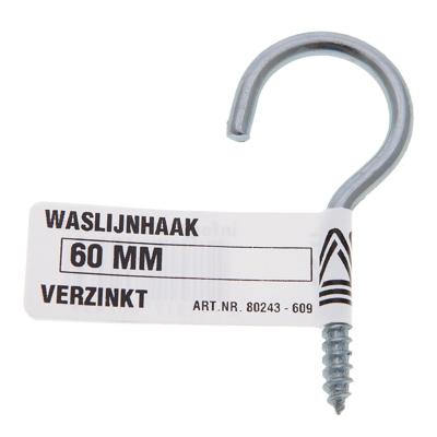 Waslijnhaak verz 80mm Deltafix - Deltafix
