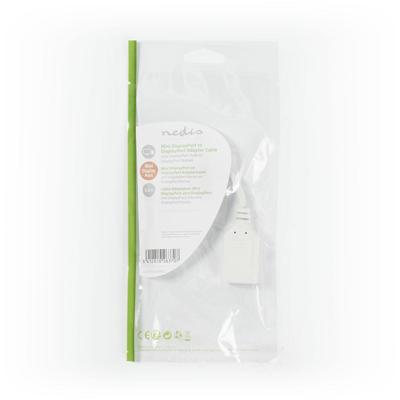 Mini-DisplayPort - DisplayPort-kabel | Mini-DisplayPort male - DisplayPort female | 0,2 m | Wit