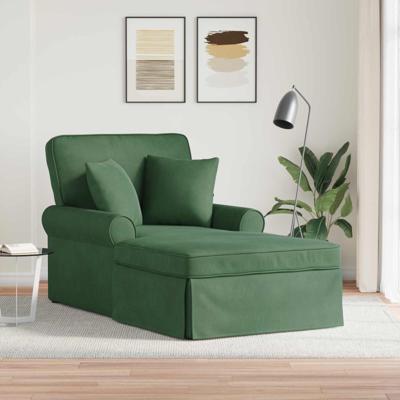 Chaise Lounge met Rok met kussen Jungle Groen 91 x 157 x 91 cm Chaise Lounge met Rok met kussen Jungle Groen 91 x 157 x 91 cm