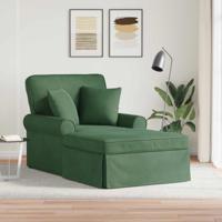 Chaise Lounge met Rok met kussen Jungle Groen 91 x 157 x 91 cm - thumbnail