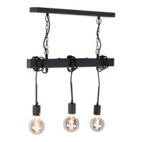 Urban Interiors Hanglamp 'Blox' 3-lamps, kleur Zwart - thumbnail