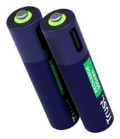 Trust USB-C herlaadbare batterijen AAA, blister van 2 stuks - thumbnail