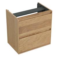 Onderkast Forzalaqua Reno 59.5x39.5x60 Cm 2 La Softclose Eiken Smoke - thumbnail