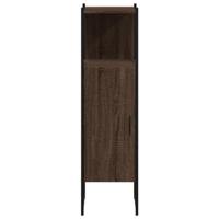 Badkamerkast 33x33x120,5 cm bewerkt hout bruin eikenkleurig - thumbnail