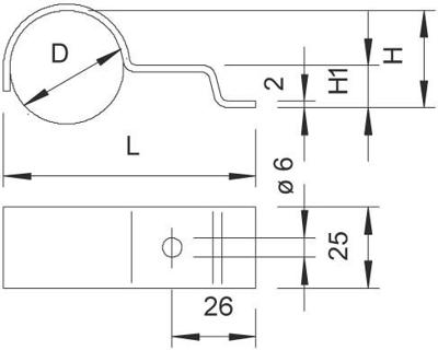OBO Bettermann 1310925 Bevestigingsklem Metaal 1 stuk(s)