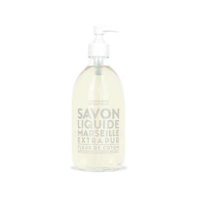 Compagnie de Provence Fleur de Coton Savon Liquide Marseille Extra Pur 500ml