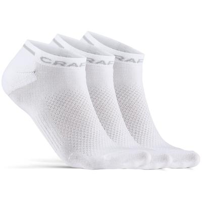 Craft 1910639 Core Dry Shaftless Sock 3-Pack - White - 34/36 Craft 1910639 Core Dry Shaftless Sock 3-Pack - White - 34/36