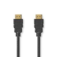 NEDIS High Speed ​​HDMI ™ kabel met Ethernet | HDMI™ stekker | HDMI™ stekker | 4K @60Hz | 18 Gbps | 0.50 m | rond | PVC | zwart | plastic zak - thumbnail