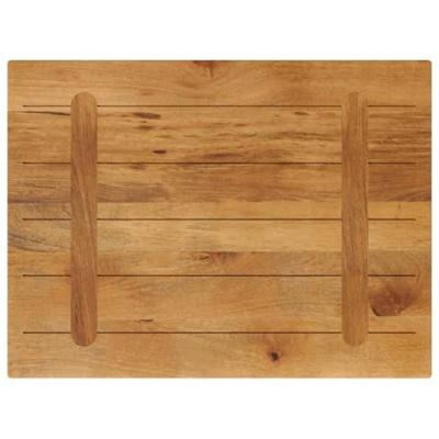 Tafelblad rechthoekig 90x50x3,8 cm massief mangohout