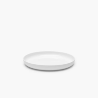 SERAX - Base - Ontbijtbord hoog 24cm h3cm L mat wit - thumbnail