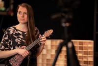 Ortega Keiki K2SS-RKC Soprano Size Ukulele Red Kaleidoscope sopraan ukelele set - thumbnail