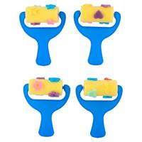 Verfroller met patronen, 4st. - thumbnail