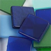 Creativ Company Mini mozaiek blauw/groen 10x10mm, 25 gram - thumbnail