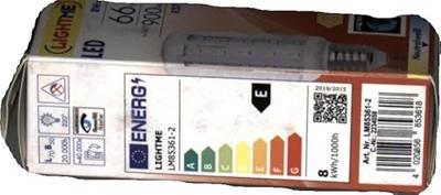 LightMe LM85361 LED-lamp Energielabel F (A - G) E27 Staaf 8 W = 60 W Neutraalwit (Ø x l) 40 mm x 112 mm Niet dimbaar 1 stuk(s)