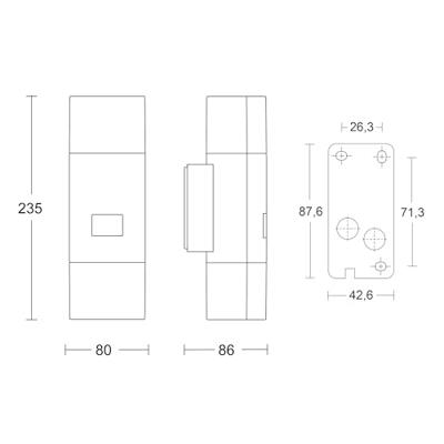 Steinel LED AUSSENLEUCHTE L 910 S ANT 576202 LED-buitenlamp met bewegingsmelder (wand) LED Zonder 9.8 W Antraciet-grijs - thumbnail