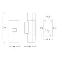 Steinel sensor buitenlamp zilver, L 910 LED, 576219 - thumbnail