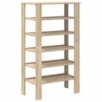 VidaXL Schoenenrek 61x32x105 cm bewerkt hout sonoma eikenkleurig - thumbnail