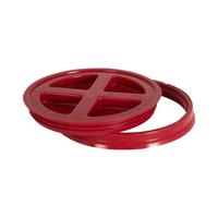 Gamma2 Gamma Seal Deksel voor diervoer, geschikt voor 1,9, 1,8 cm, 1,8 l en 7 gallon, rood - thumbnail