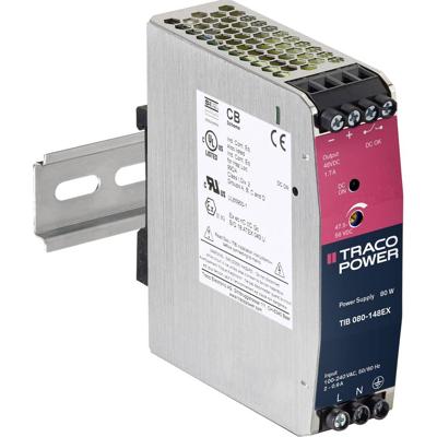 TracoPower TIB 080-112EX DIN-rail netvoeding +12.0 V/DC 6700 mA 80 W Aantal uitgangen:1 x Inhoud 1 stuk(s)