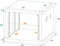 ROADINGER Steel Rack SR-19, 8U - thumbnail