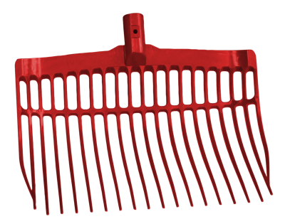 Mestvork kunststof rood zonder steel Mestvork kunststof rood zonder steel