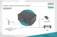 Digitus DS-12862 KVM-switch 2 poorten DisplayPort 3840 x 2160 Pixel - thumbnail