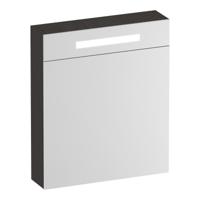 Brauer Promise Deluxe Spiegelkast - 60 cm - met Verlichting - 1 Linksdraaiende Dubbelzijdige Spiegeldeur - Timber Anthracite - thumbnail