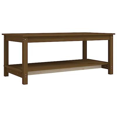 Salontafel 110x55x45 cm massief grenenhout honingbruin