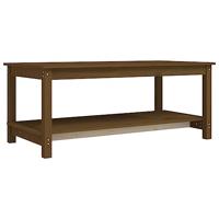 Salontafel 110x55x45 cm massief grenenhout honingbruin - thumbnail