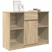 Dressoir met lade 101x35x76 cm spaanplaat sonoma eikenkleurig - thumbnail
