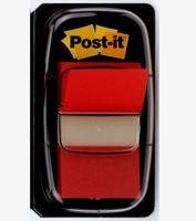 Post-it index standaard, ft 24,4 x 43,2 mm, houder met 50 tabs, rood - thumbnail