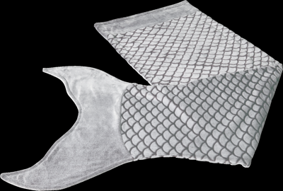 LIVARNO Zeemeermin deken 60 x 180 cm (Antraciet)