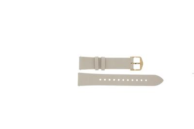Horlogeband Fossil FTW6015 Leder/Kunststof Beige 18mm