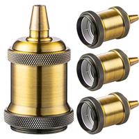 Home sweet home fitting metaal E27 - messing - thumbnail
