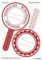 Etiket HERMA 15446 keuken new look rood | 10 stuks - thumbnail