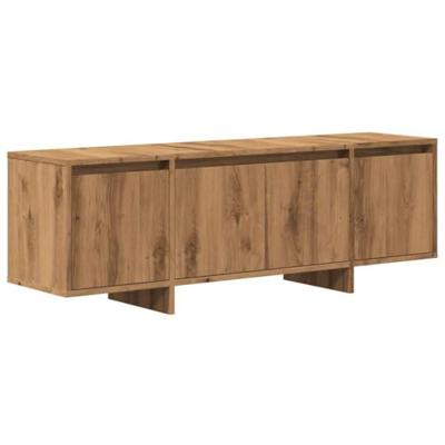 Tv-meubel 120x30x40,5 cm bewerkt hout artisanaal eikenkleurig Tv-meubel 120x30x40,5 cm bewerkt hout artisanaal eikenkleurig