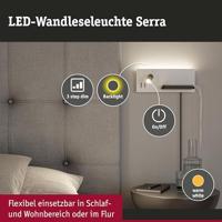 Paulmann Serra 71102 Wandlamp 5.5 W LED Wit (mat), Zwart (mat) - thumbnail