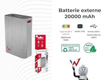 Powerbank Wonder Wonder WX20 Zilverkleurig 20000 mAh - thumbnail